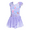 Purple Mermaid, variant on Oudiya Girls Ballet Dance Dress Leotards Ruffle Sleeve Shiny Ballet Tutu Skirt Pink for 6-7Y