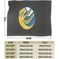 thumbnail image 3 of Coker University Logo Fleece Blanket, Very Soft Microfiber Flannel Blanket for Couch Warm and Cozy for All Seasons, 3 of 6