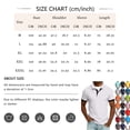 thumbnail image 3 of Yifymode Men's Spread Collar Short Sleeve Polo Shirt, Contrast Trim Soft Knit Lightweight Casual Top Gray L, 3 of 4