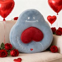 Kugisaki Valentines's Day Heart-shaped Throw Pillows Unique Cute Plush Fluffy Throw Pillows Sofa Cushions for Large Couch Sofa Home Holiday Decorations