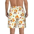 thumbnail image 3 of Kdxio Forest Squirrel Pattern Mens Casual Shorts - Drawstring Summer Beach Sports Shorts for Men, 3 of 9
