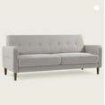 thumbnail image 4 of Mellow Adair Modern Sofa with Armrest Pockets, Light Grey, 4 of 9