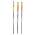 thumbnail image 1 of 3 pinceles para decoración de uñas con mango de oro rosa para uso doméstico y salón de uñas, 1 of 8