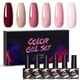 thumbnail image 1 of Juego de 6 cajas de colores, juego de pegamento para esmalte de uñas, pegamento para fototerapia Uv, capa de sellado de pegamento Base-06 kaili Sencillez, 1 of 5
