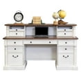 thumbnail image 2 of Pemberly Row Rustic Wood Hutch With Drawers Storage Hutch White, 2 of 6