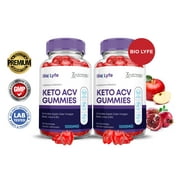 (2 Pack) Bio Lyfe Keto ACV Gummies 1000MG Dietary Supplement 120 Gummys
