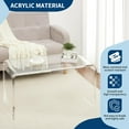 thumbnail image 5 of Zzistar Table Basse en Acrylique Transparent en Forme de U / Table d'Appoint Transparente pour Salon et Usage Extérieur - Idéal pour Boissons, 5 of 5