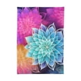 thumbnail image 2 of JSTEL Transparent Mandala Flowers Rainbow Table Cloth Rectangle 60 x 108 Inch Tablecloth Anti Wrinkle Table Cover for Dining Kitchen Parties, 2 of 6