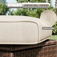 thumbnail image 4 of LayinSun 6 Piece Wicker Patio Furniture Set, Classis Outdoor Conversation 360 Degree Swivel Chairs Set with Coffee Table, 4 of 7