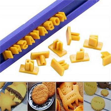 

WAJCSHFS Alphanumeric Seal Cookie Printing Mould English Baking Cookies Tools Kitchen，Dining Bar Cake Stand