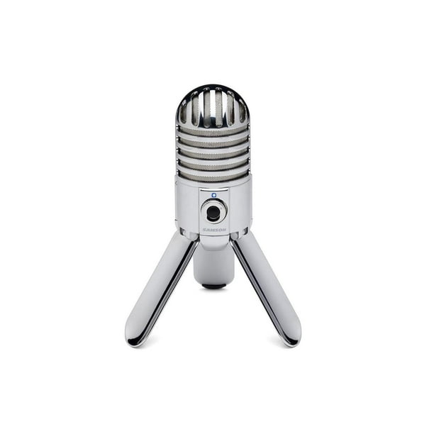 Micrófono de Condensador USB Meteor Mic Samson Plateado