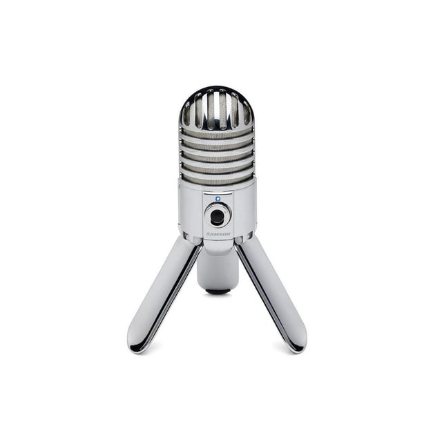 Micrófono de Condensador USB Meteor Mic Samson Plateado