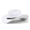 White, variant on HNMKIU Kids Straw Hat Western Cowboy Style Solid Color Fedora for Boys Girls Daily Casual Beach Sun Protection