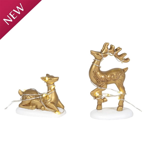 Lit Deer Yard Décor