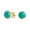 Blue-Turquoise, variant on Womens Simple Gemstone Blue Lapis Turquoise Onyx Bezel Stud Earrings Gold Plated Silver