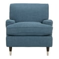 thumbnail image 2 of SAFAVIEH Chloe Fully Upholstered Club Chair with Casters, Navy, 2 of 5