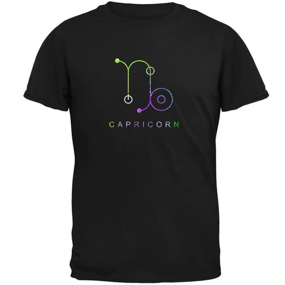 Sacred Zodiac Capricorn Mens T Shirt Black SM
