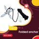 thumbnail image 2 of Equipo de ancla para Kayak, Kit de canoa marina, cubierta de acoplamiento, accesorios para Kayak, equipo de navegación, anclas, accesorios para barcos, regalos para hombres Inevent VI001931-00B, 2 of 7