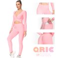 thumbnail image 2 of QRIC Women's High Waist Yoga Pants With Pockets Tummy Control Slimming Booty Leggings Workout Running Butt Lift Tights, 2 of 6