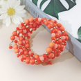 thumbnail image 4 of Coiris Multi Layers Statement Yellow Beaded Bracelet Adjustable Strand Bangle Bracelet for Women (BR1202-Orange), 4 of 4