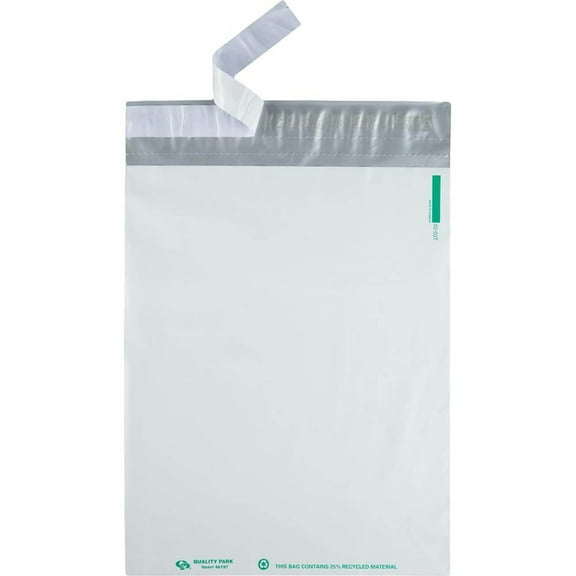 Quality Park, QUA46197, Poly Mailing Envelopes, 100 / Pack, White