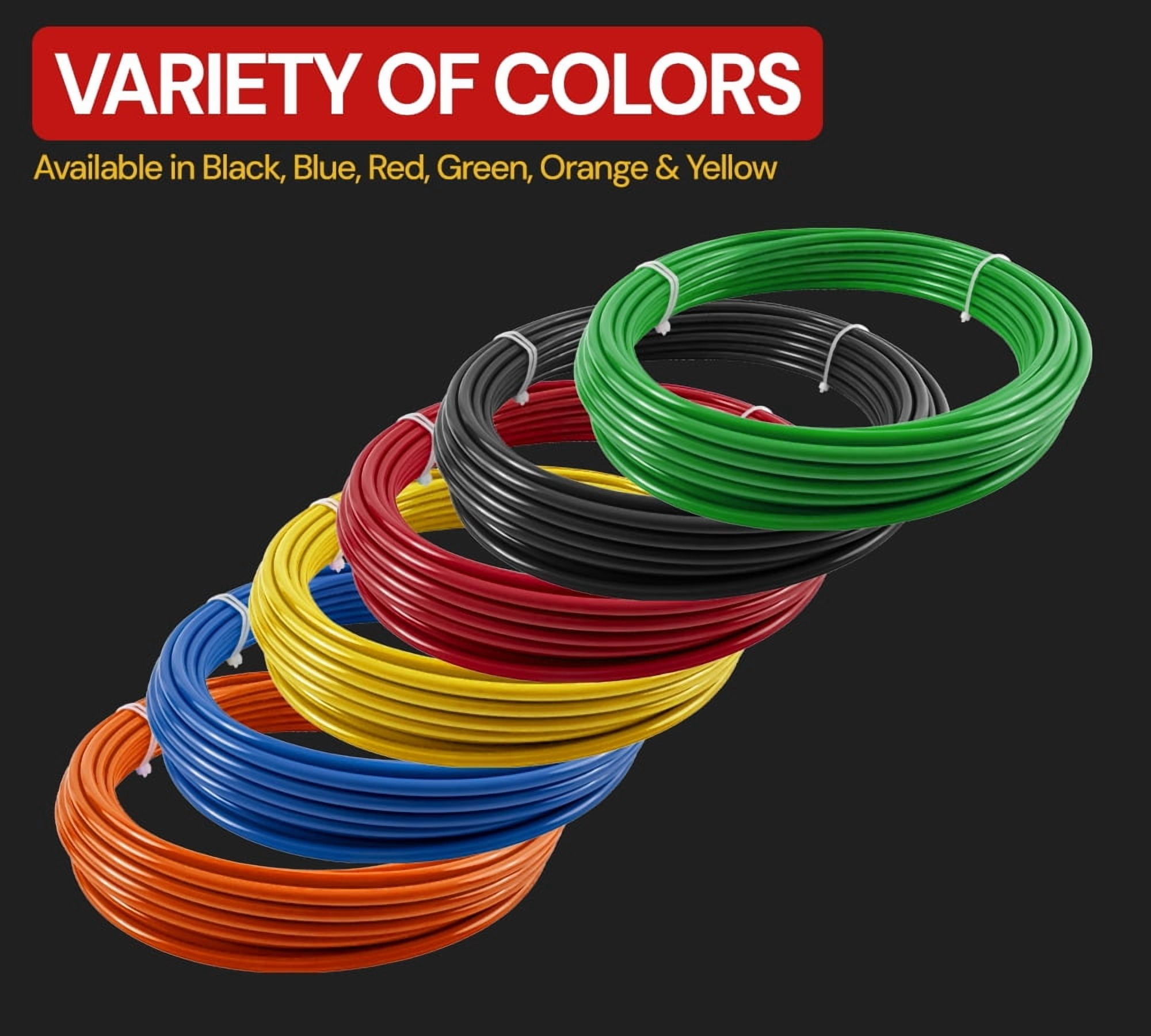 (2 Pack) 1/4" OD x 100' Blue SAE J844 Nylon Air Brake Tubing DOT Compliant | Pneumatic Nylon Air Line Hose for Air Brake System