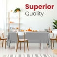 thumbnail image 5 of VogueV Disposable Plastic Tablecloth 54X108 Inch, Premium Rectangle Table Cover for Parties Weddings, Smooth Reusable Or Disposable Table Cloth for Indoor Outdoor Events, Tablecloth*1, 5 of 5