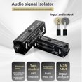 thumbnail image 3 of Sound Portable 6.35MM Ground  Isolator Professional Hum Eliminator Sound Signal Isolator Noise Filter for Car Home Sound System, 3 of 7