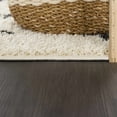 thumbnail image 6 of Boutique Rugs Alstead Boho Moroccan Geometric Shag Runner Rug - High Pile Super Soft Carpet with Tassels for Hallway - Charcoal, Cream - 2'7" x 7'3" (2x8), 6 of 10