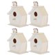 thumbnail image 1 of OutdoorGardenBalconyCourtyardWoodenBirdHouseHangingBirdsNestsOrnaments(4Pcs), 1 of 5
