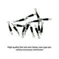 thumbnail image 4 of Soidarity Conector de anzuelo de alta resistencia para ahorro de espacio, accesorios para peces, aparejos de pesca profesionales, Clip Fastlink, 100 piezas Pescar Tamaño mediano Soidarity OD028554-02, 4 of 6
