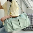 thumbnail image 5 of LACKUST Travel Duffel Tote, Gym Tote, Carry On Overnight, Trolley Sleeve, Wet Pocket, For Women,Green, 5 of 8