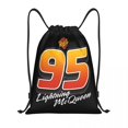thumbnail image 2 of Mochila con cordón de Cars 95 de Lightning McQueen, bolsa deportiva para gimnasio, mochila con cordón para senderismo, 2 of 4