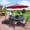 Red, variant on BPS 10FT Patio Offset Hanging Umbrella, Outdoor Cantilever Market Umbrella with Base, Easy Tilt Adjustment, Red