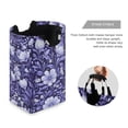 thumbnail image 3 of Purple Flowers Laundry Basket with Handles 50L Collapsible Laundry Hamper for Bathroom Bedroom Laundry Room, 3 of 7