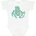 thumbnail image 3 of Inktastic Aloha- with Multicolor Teal Pineapple Boys or Girls Baby Bodysuit, 3 of 5