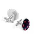 thumbnail image 3 of Valentine's Day Elegant Stainless Steel Mens Cufflinks for Formal Attire, Made of Silver Jewelry, Ideal Shirt Clip Accessory, 3 of 6