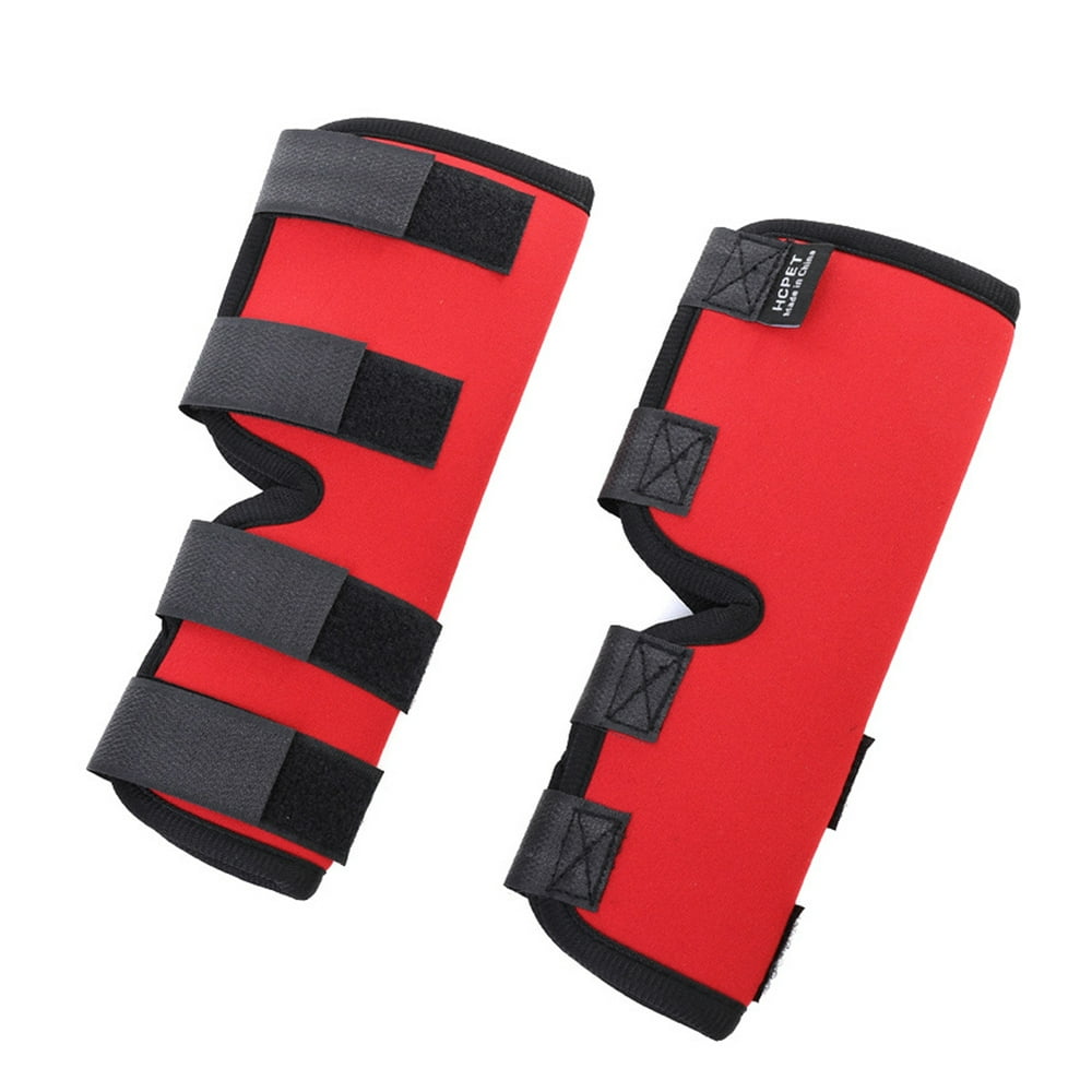 Valink 1 Pair Pet Knee Pads Dog Support Brace Protector Soft for Leg