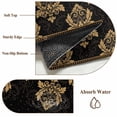 thumbnail image 6 of Boho Flower Area Rugs 3'x5', Washable Small Throw Rugs for Living Room Bedroom, Vintage Ethnic Brown Floral Textured Indoor Outdoor Rug Non-Slip Low Pile Carpet Runner Reversible Floor Mats, 6 of 8