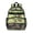 Bigfoot and Campfire Green Pattern, variant on Bigfoot and Badge Blue Pattern Cute School Backpack Bag for School with Padded Back and Adjustable Shoulder Straps 15.25"x11.5"x5.25"