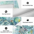 thumbnail image 6 of Nautical Coastal Outdoor Rug for Patio/Deck/Porch, Non-Slip Large Area Rug 4 x 6 Ft, Underwater Animals Turtle Seaweed Coral Green Indoor Outdoor Rugs Washable Area Rugs, Camping Rug Carpet Runner, 6 of 8