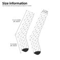 thumbnail image 5 of Balery Hand Drawn Turtle Printed Novelty Socks Men's Women's Crew Socks Sports Socks Knee High Socks Cotton Socks Quirky and Cool Socks, 5 of 9