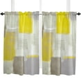 thumbnail image 5 of Yellow Square Painting Wall Graffiti Curtain Home Decoration Living Room Short Curtains Window Treatments For Kitchen Bedroom, 5 of 6