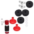 thumbnail image 4 of HEANUJJ 1 Ensemble de Feutres Cymbales Rouges Accessoires de Protection pour Kit de Batterie avec Fonction Antidérapante 7 9x0 98 Po, 4 of 7