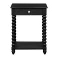 thumbnail image 4 of Elise Side Table With Drawer in Engineered Wood Black Finish, 4 of 12