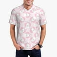 thumbnail image 2 of Balery Cute Rabbit Printed Men’s Short Sleeve Polo Shirt, Midweight Men's Shirt,Golf Polo shirts -3X-Large, 2 of 8