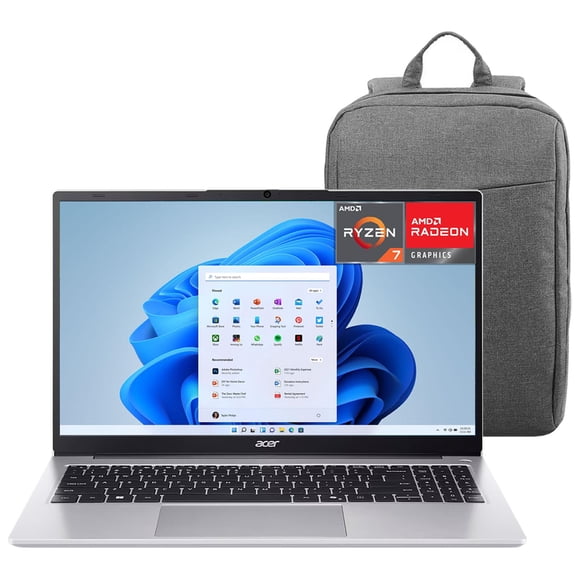 Laptop ACER Aspire 3 AMD Ryzen 7 7730U 32GB RAM 512GB SSD 15.6" Windows 11 Home Teclado en Ingles + Mochila