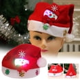 thumbnail image 1 of Christmas Decorations Plush Cloth Hat Card Santa Hat Children's Red Regular Christmas Hat, 1 of 2