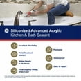 thumbnail image 6 of GE Siliconized Acrylic Advanced Sealant Kitchen & Bath, Pack of 1, Clear 10 fl oz Cartridge, 6 of 13
