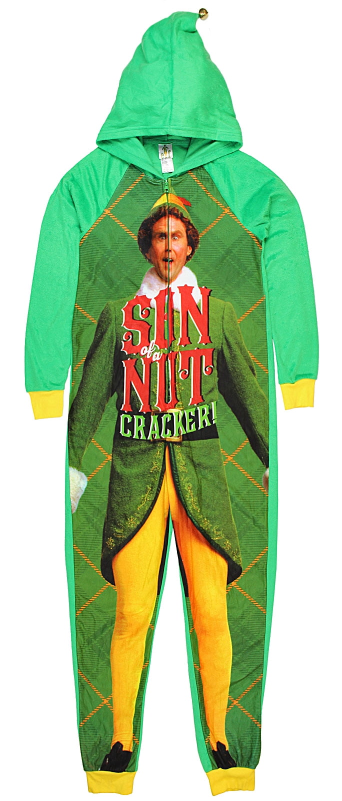 Licensed Buddy the Elf Women's Son of a Nutcracker Pajama Union Suit